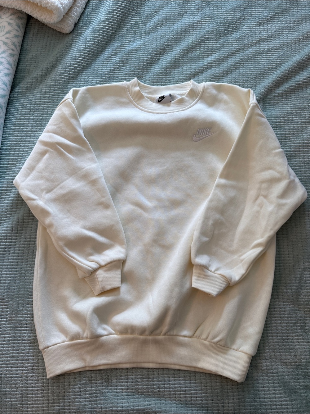 Nike Girls Crewneck Sweatshirt - Cream